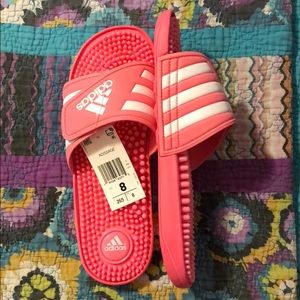 Pink ADIDAS Slides